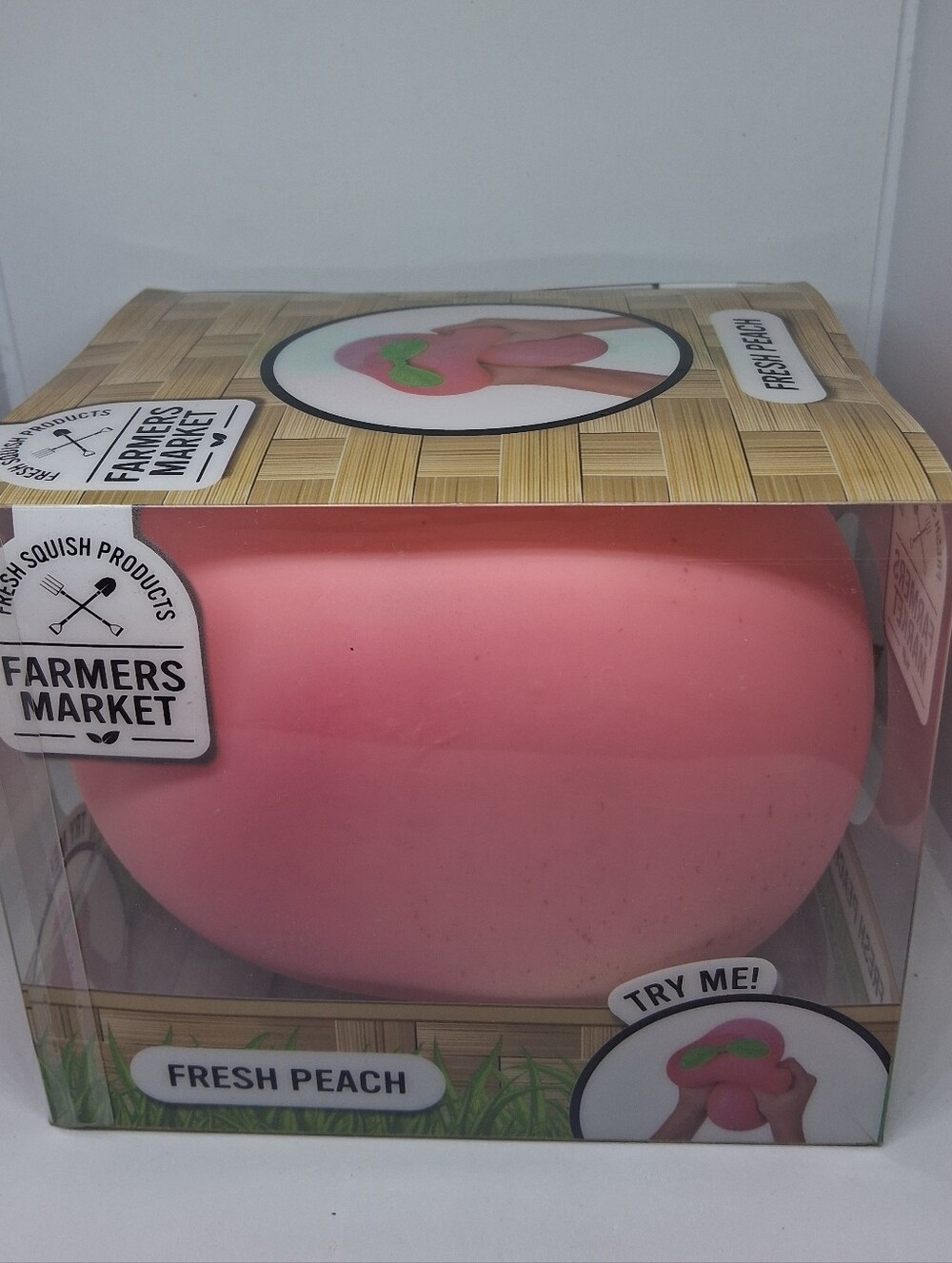 Jumbo Fresh Peach Squishy - Pink Peach Stress Toy